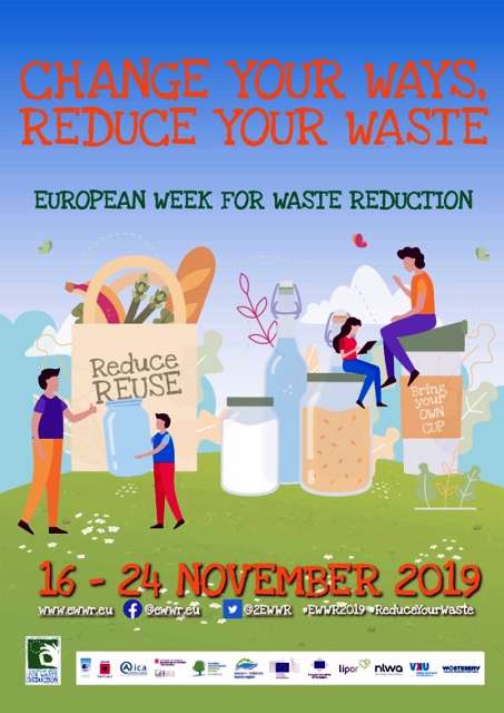 Κάλεσμα για συμμετοχή  στην Ευρωπαϊκή Εβδομάδα Μείωσης Αποβλήτων  (16-24 Νοεμβρίου 2019)