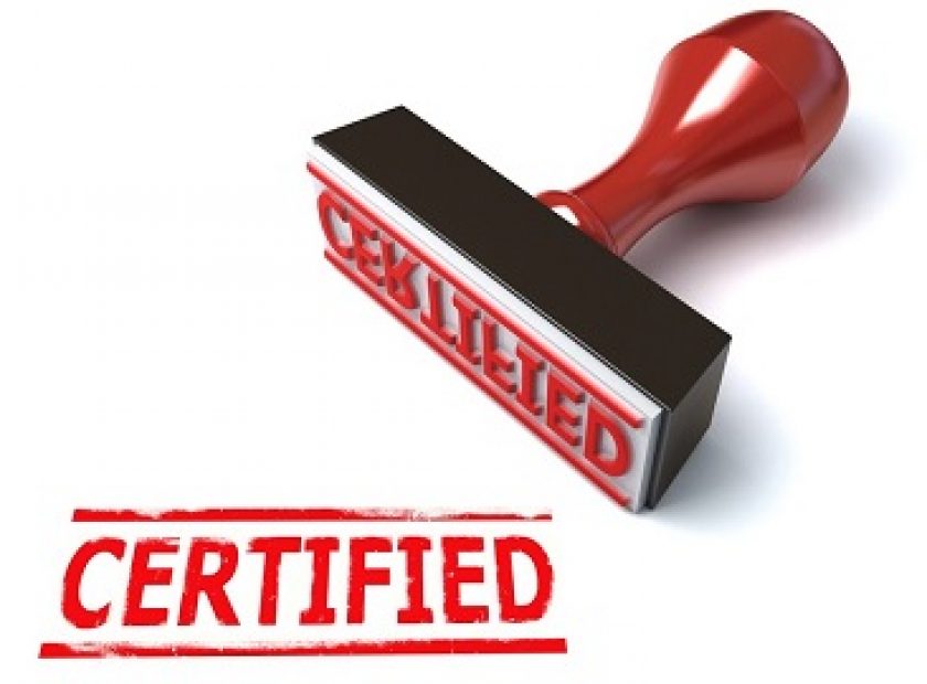 certified