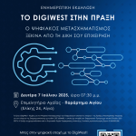 ΑΦΙΣΑ ΚΑΙ ΠΡΟΣΚΛΗΣΗ - ΕΝΗΜΕΡΩΤΙΚΗ ΕΚΔΗΛΩΣΗ DIGIWEST ΣΤΟ ΑΙΓΙΟ
