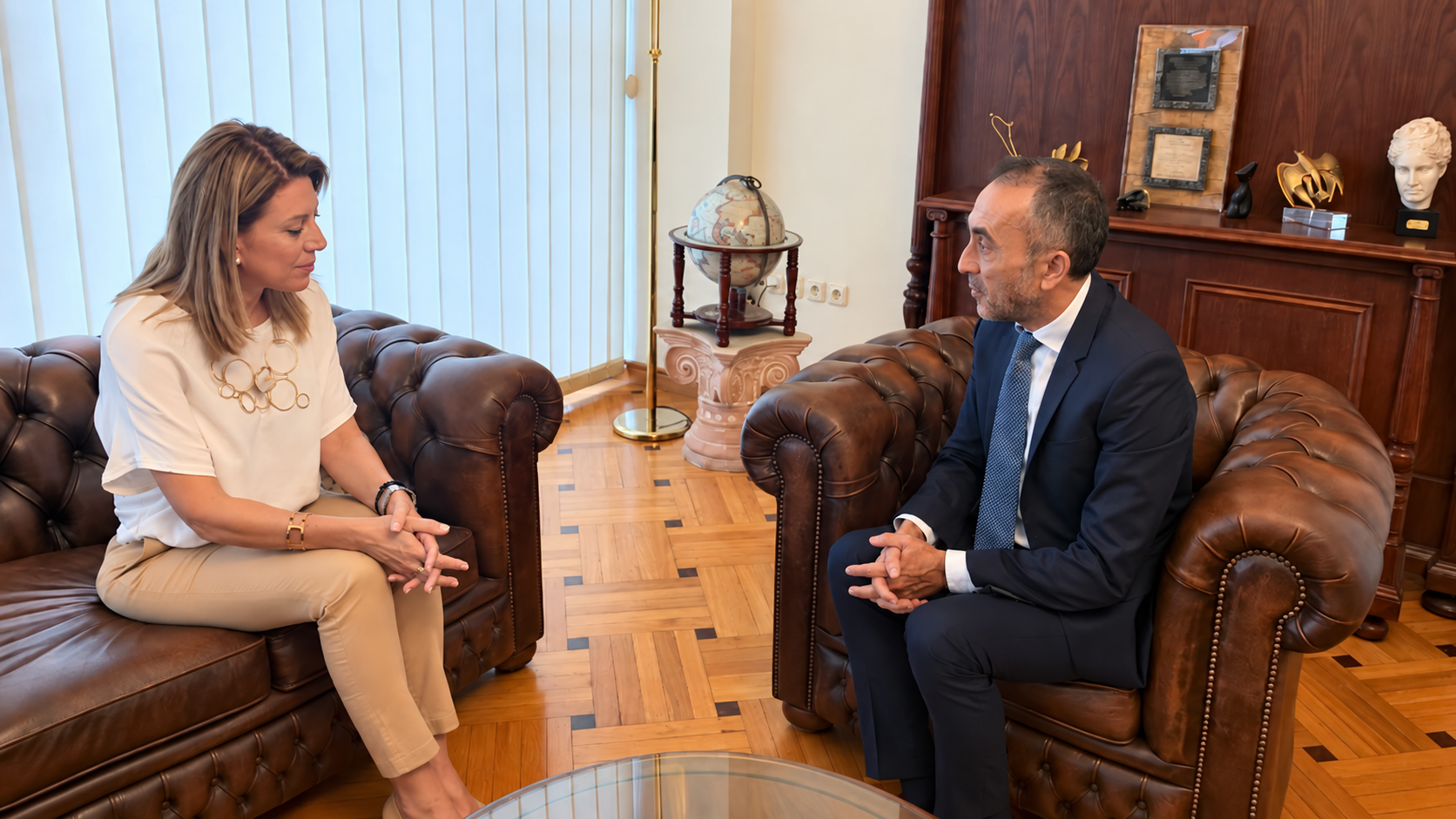 Επιμελητήριο Αχαΐας: Τις ανάγκες των επιχειρηματιών του Νομού παρουσίασε ο Θ. Λουλούδης στην Μαρία Καρυστιανού